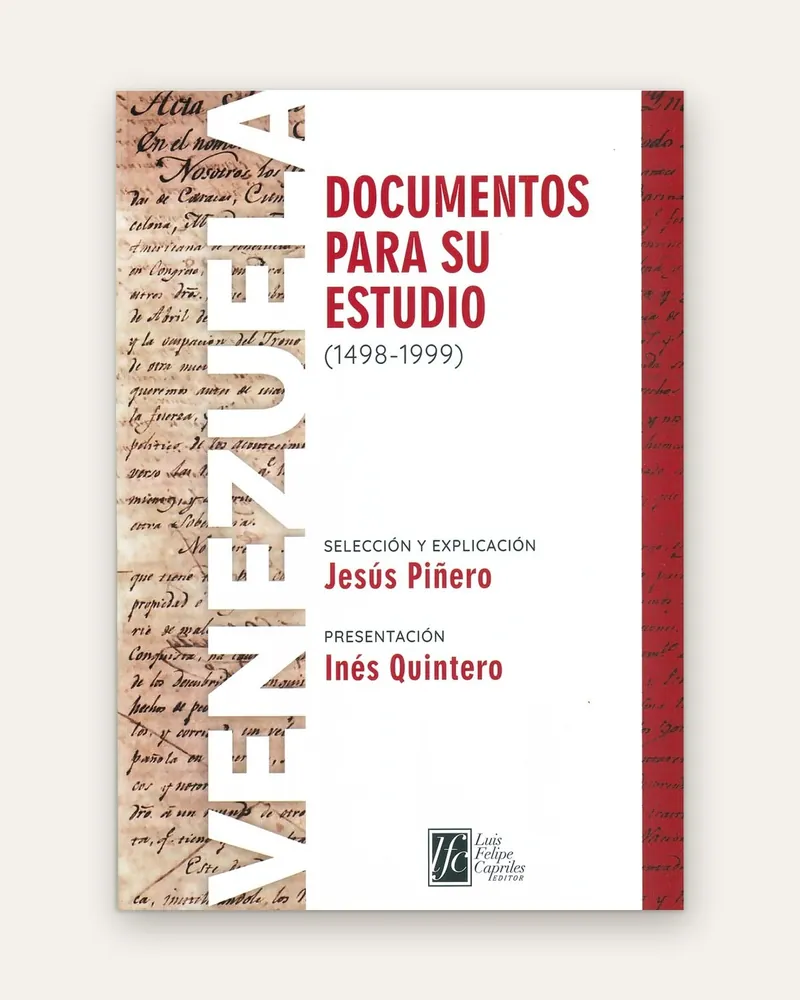 Portada de Venezuela. Documentos para su estudio, de Jesús Piñero