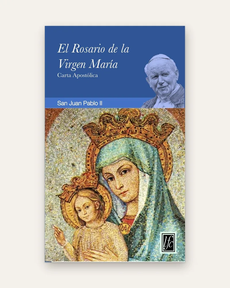 Portada de El Rosario de la Virgen María, de San Juan Pablo II